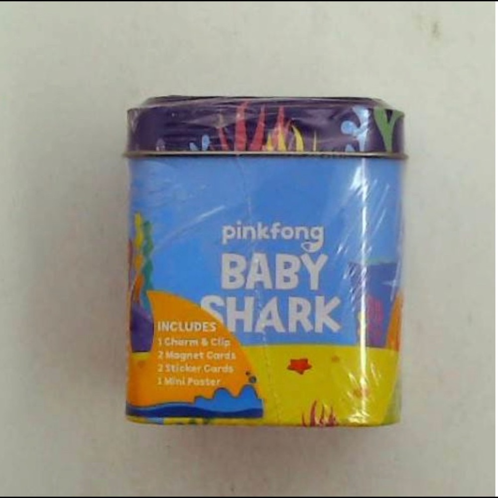 Baby shark tin container